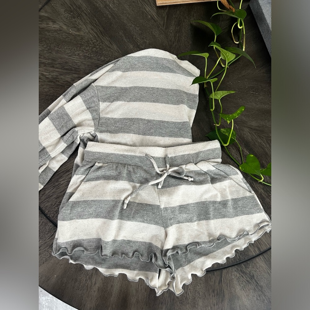 Stripped pajama set